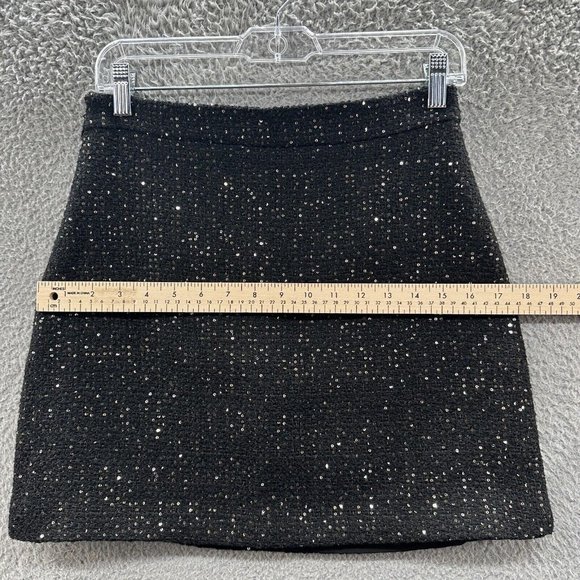 J. Inc Tube Skirt Women's Large Black Tweed Sequenced Tube Skirt Ladies L - Picture 10 of 15